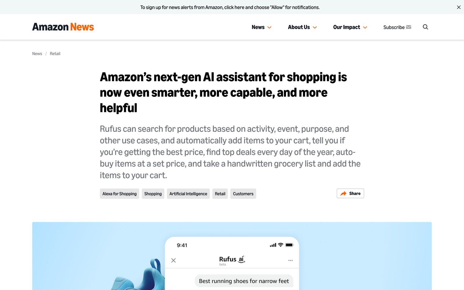 Amazon Rufus screenshot 2