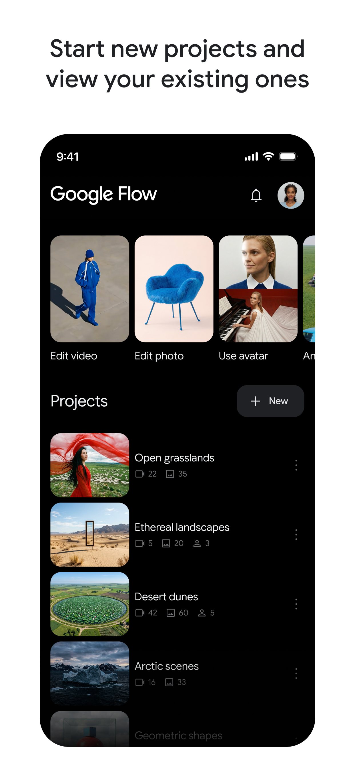 Google Flow screenshot 1