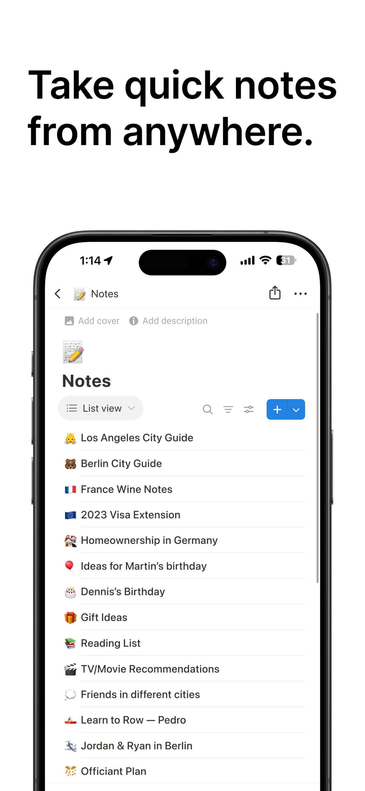 Notion screenshot 4